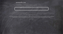 Desktop Screenshot of annamalle.com