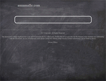 Tablet Screenshot of annamalle.com